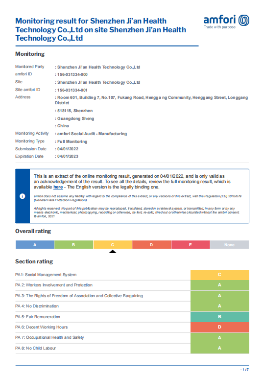 BSCI REPORT